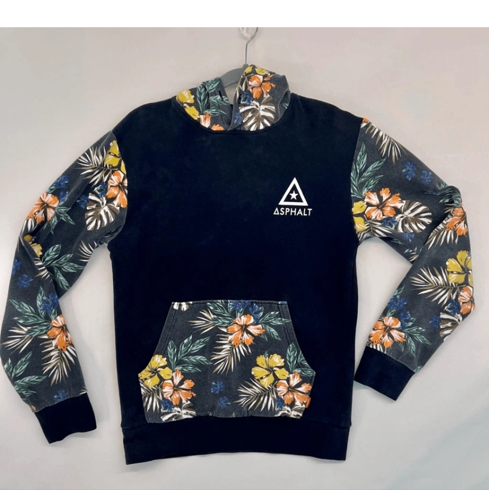 Asphalt Black Hoodie with Star Logo
